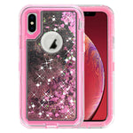 Transparent Floating Glitter Heavy Duty Case for iPhone X/XS