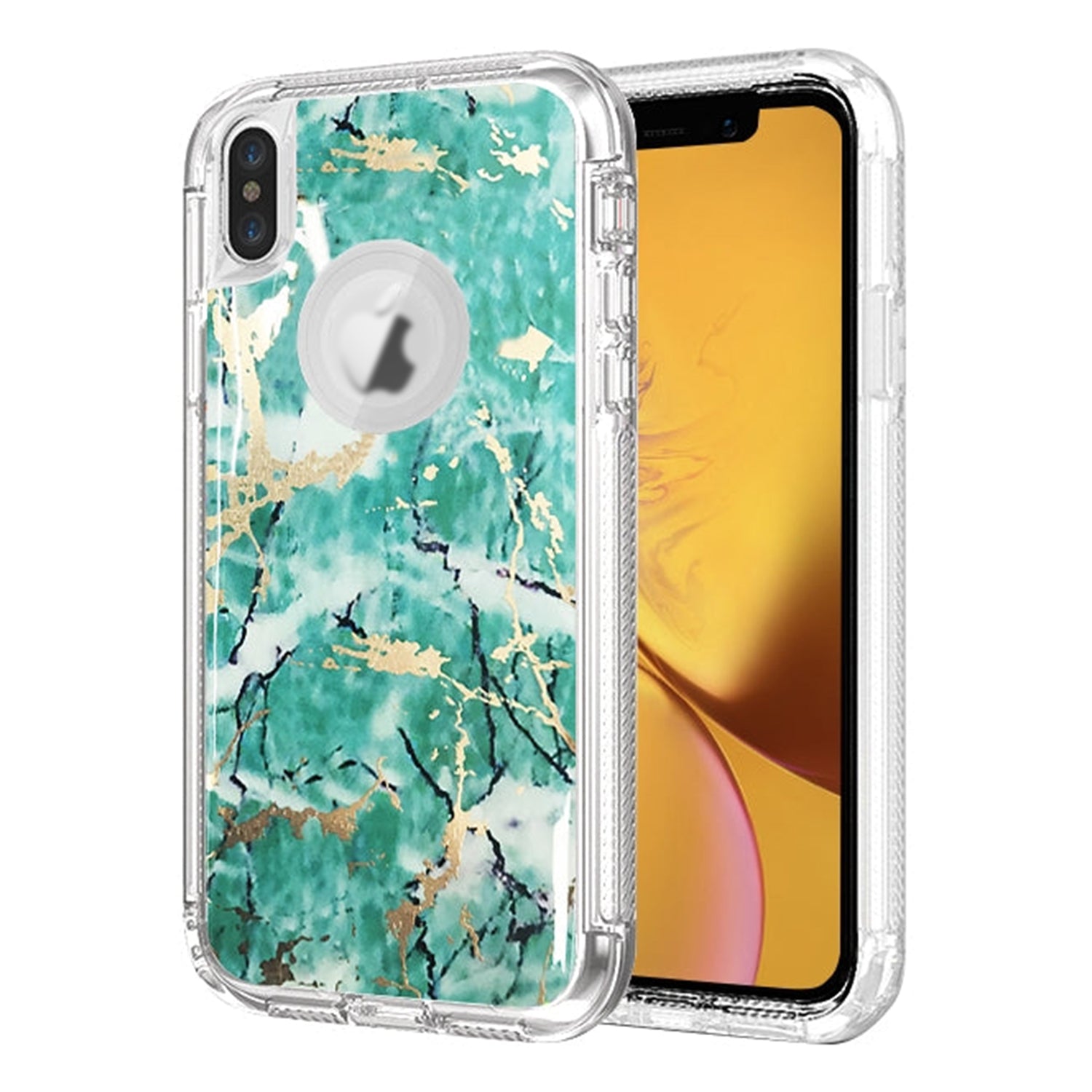 iPhone X/Xs Anti-Shock Durable Protective TPU Heavy Duty Marble Phone Case