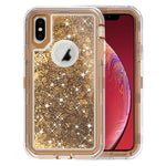 Transparent Floating Glitter Heavy Duty Case for iPhone X/XS