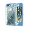 Apple iPhone 8 / 7 Plus Transparent Floating Glitter Heavy Duty Case Compatible