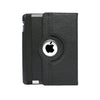 360 Degrees Rotating Leather Standing Case for iPad 4 - Hot Pink