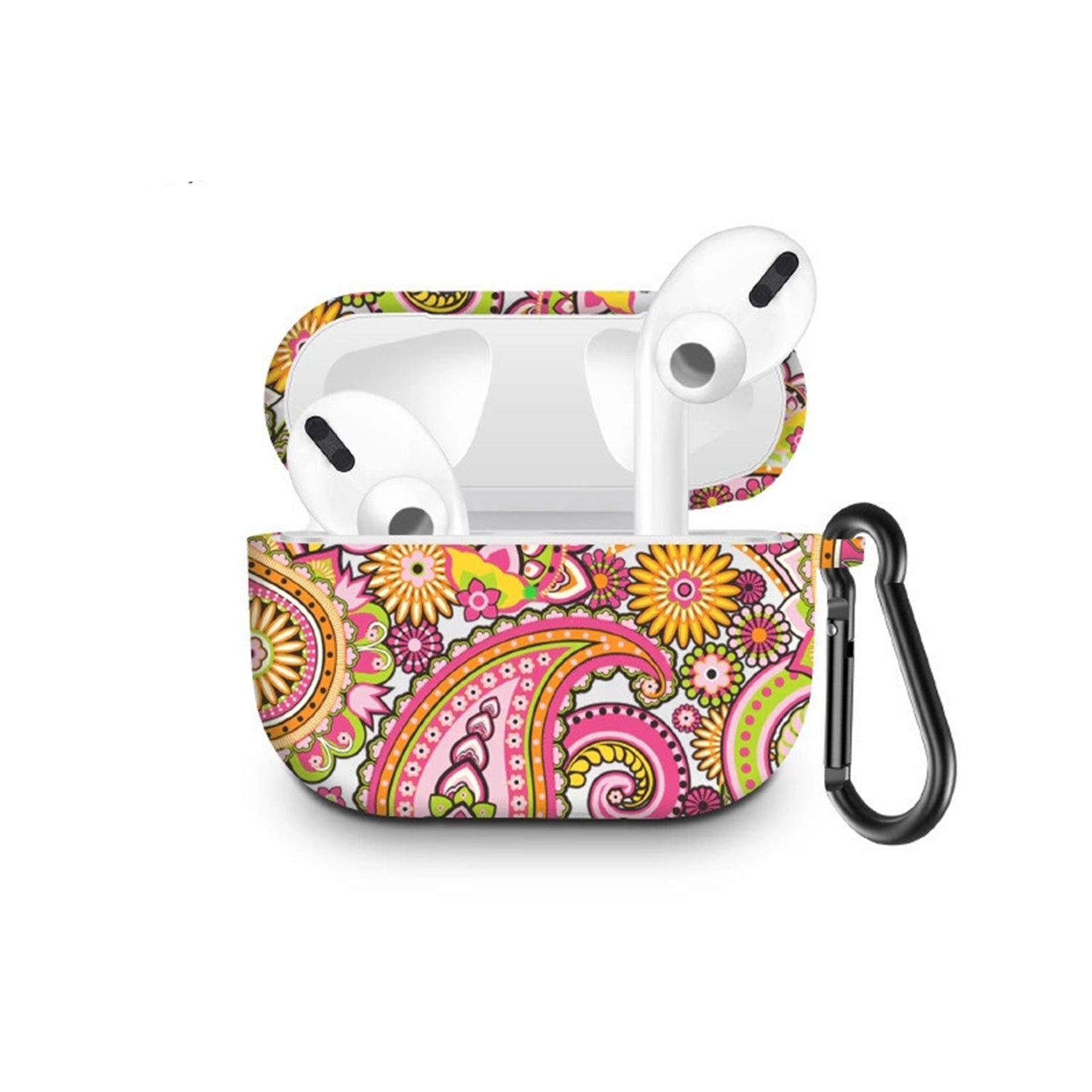 AirPods Pro Case Cover with Carabiner Silicone Compatible with Apple AirPods Pro 2019