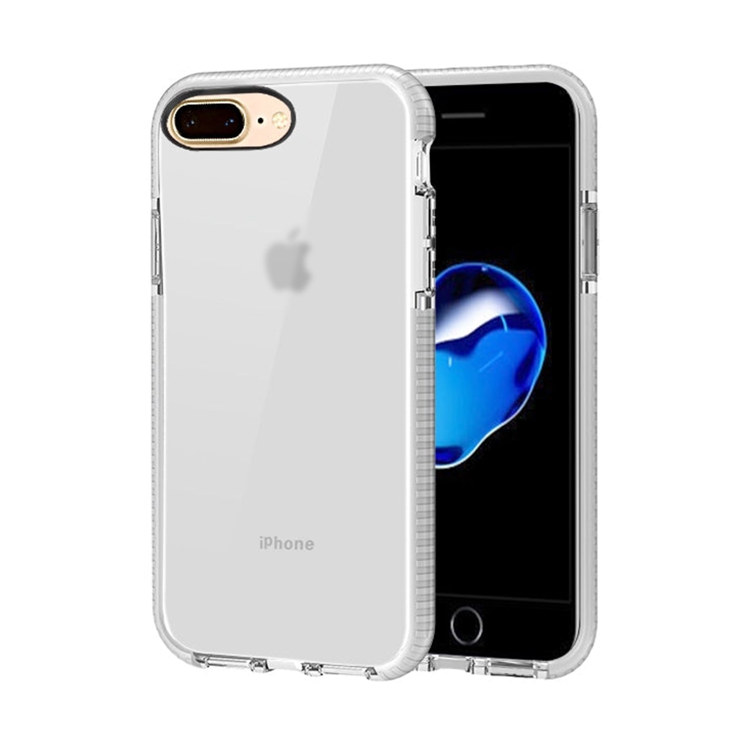 iPhone - 8 Plus /7 PlusTransparent TPU Case Shockproof Drop Resistant Case Cover