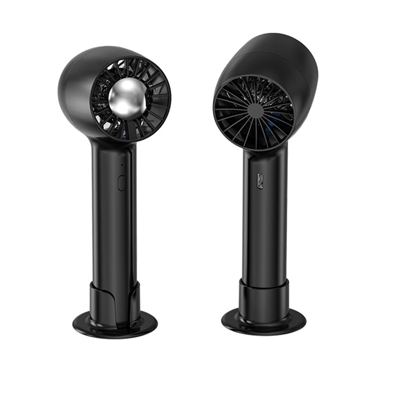 Mini Fan USB-C handheld and support standing-Black