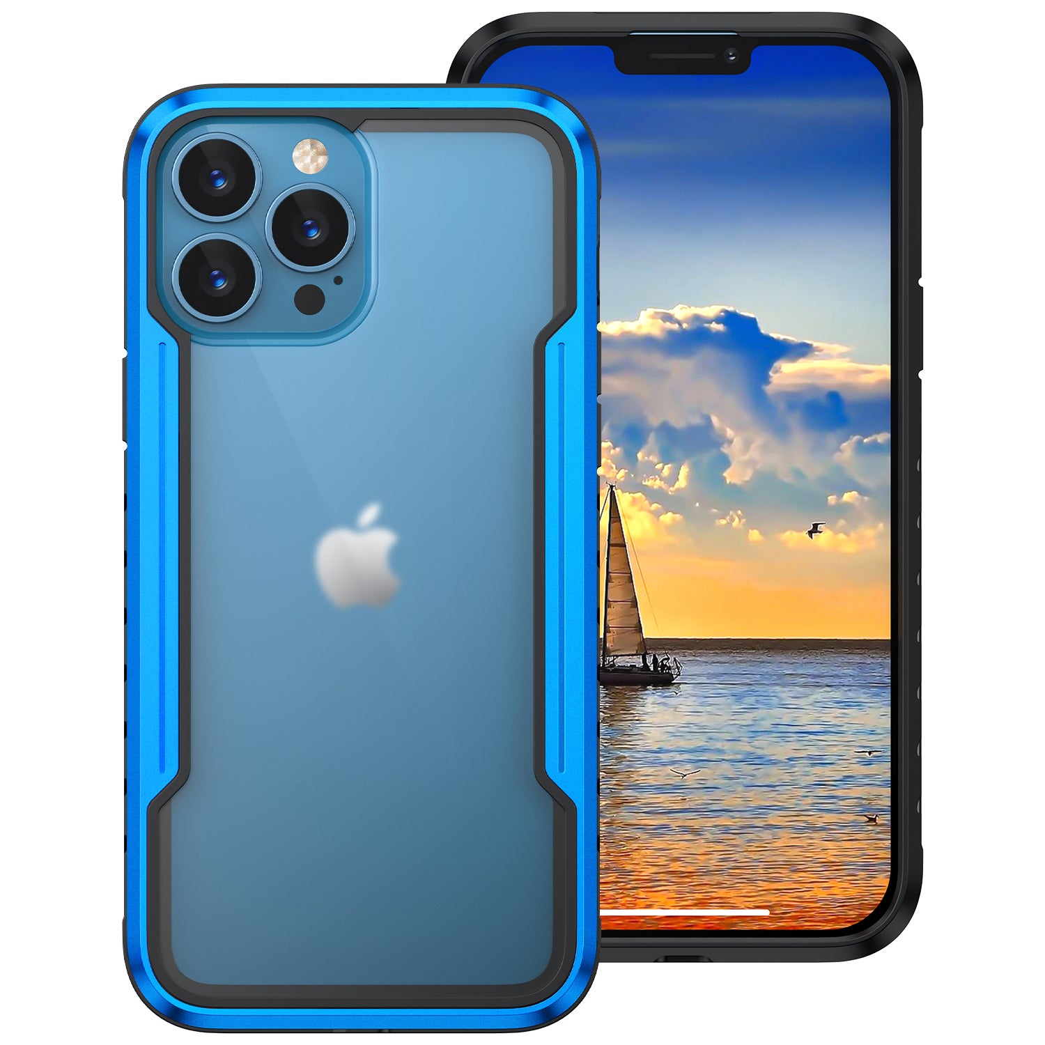 iPhone 12 Pro Max Case with Colorful Bumper Full Body Heavy duty case