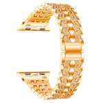 42/44/45mm Alloy jewelry watch band inlaid with diamonds for i-Watch SE/7/6/5/4/3/2/1