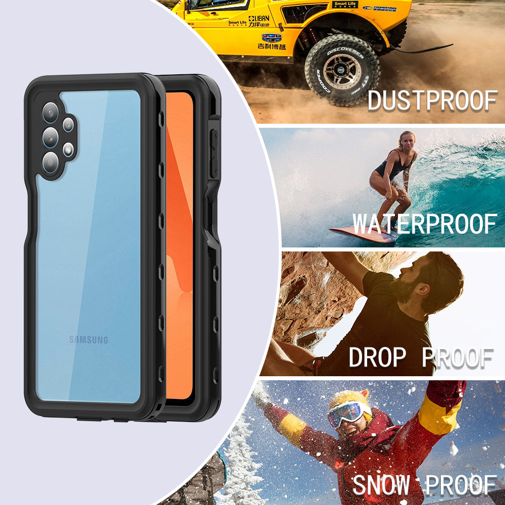 Waterproof case for Samsung Galaxy A32-Black