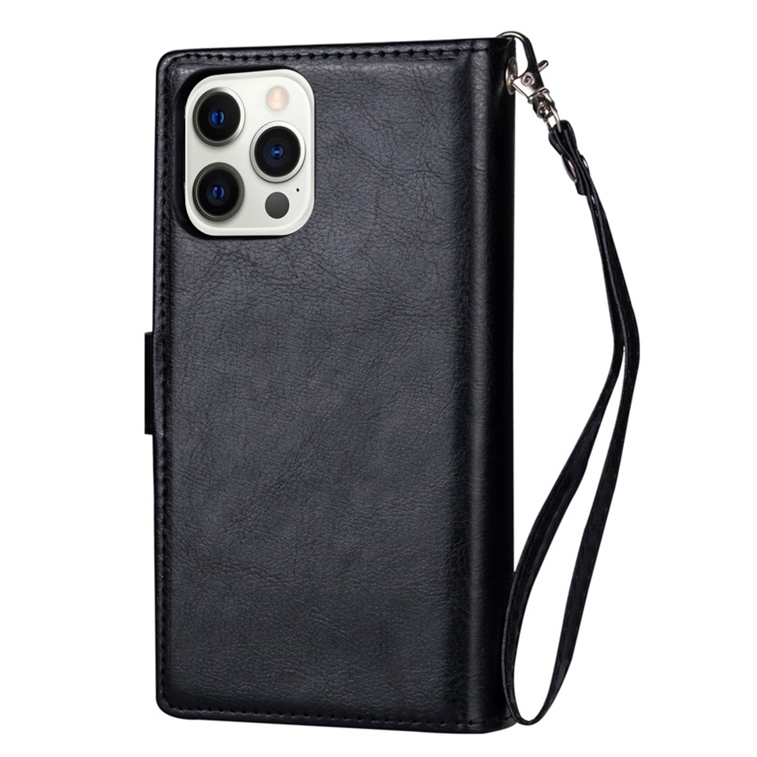 iPhone 11 Pro (5.8") 2 in 1 Leather Wallet Case With 9 Credit Card Slots and Removable Back Cover 