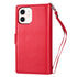 iPhone 12 Mini 2 in 1 Leather Wallet Case With 9 Credit Card Slots and Removable Back Cover 