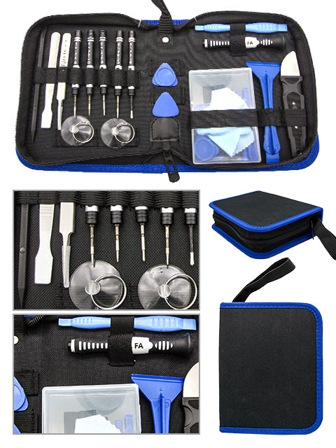Professional Electronics Repair Tool Kit f with Portable Bag for Repair iPhone, Cell Phone, iPad, PC, MacBook