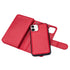 iPhone 12 Mini 2 in 1 Leather Wallet Case With 9 Credit Card Slots and Removable Back Cover 