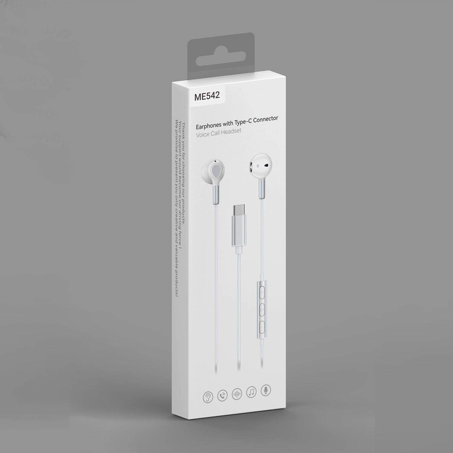 Type-c in ear wired headset