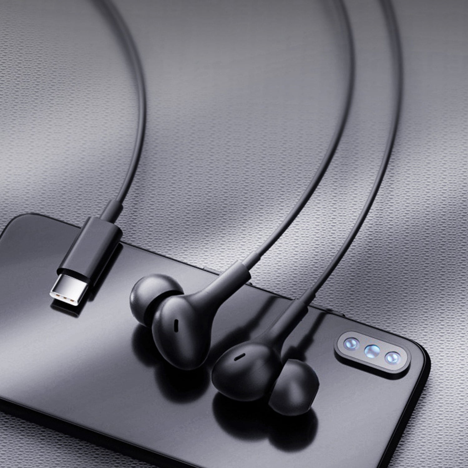 Type-c in ear Magnetic absorption wired headset