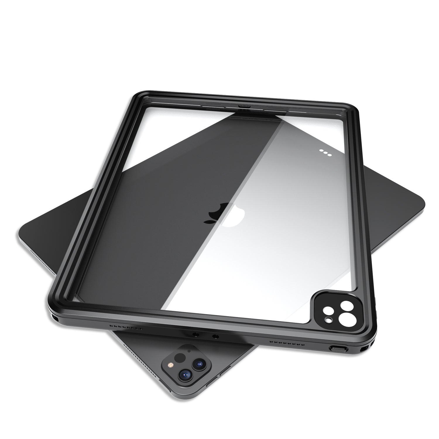 Apple iPad Pro 6/5/4(12.9'') 360 Full Protective Waterproof Case with Built-in Screen Fingerprint Protector
