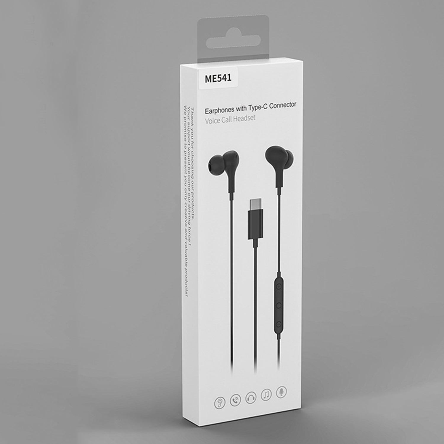 Type-c in ear Magnetic absorption wired headset