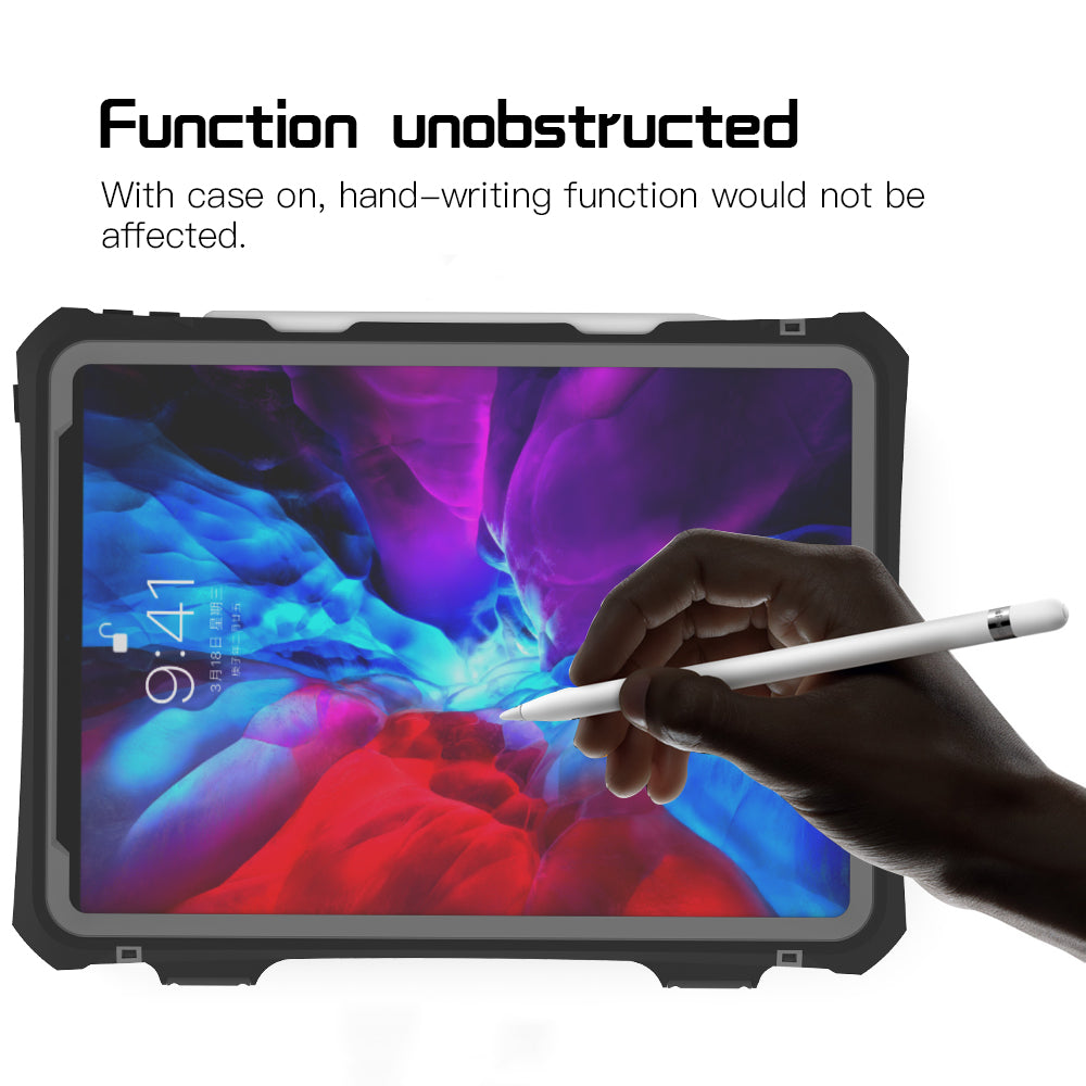 Apple iPad Pro 4/3/2(11'') 360 Full Protective Waterproof Case with Built-in Screen Fingerprint Protector