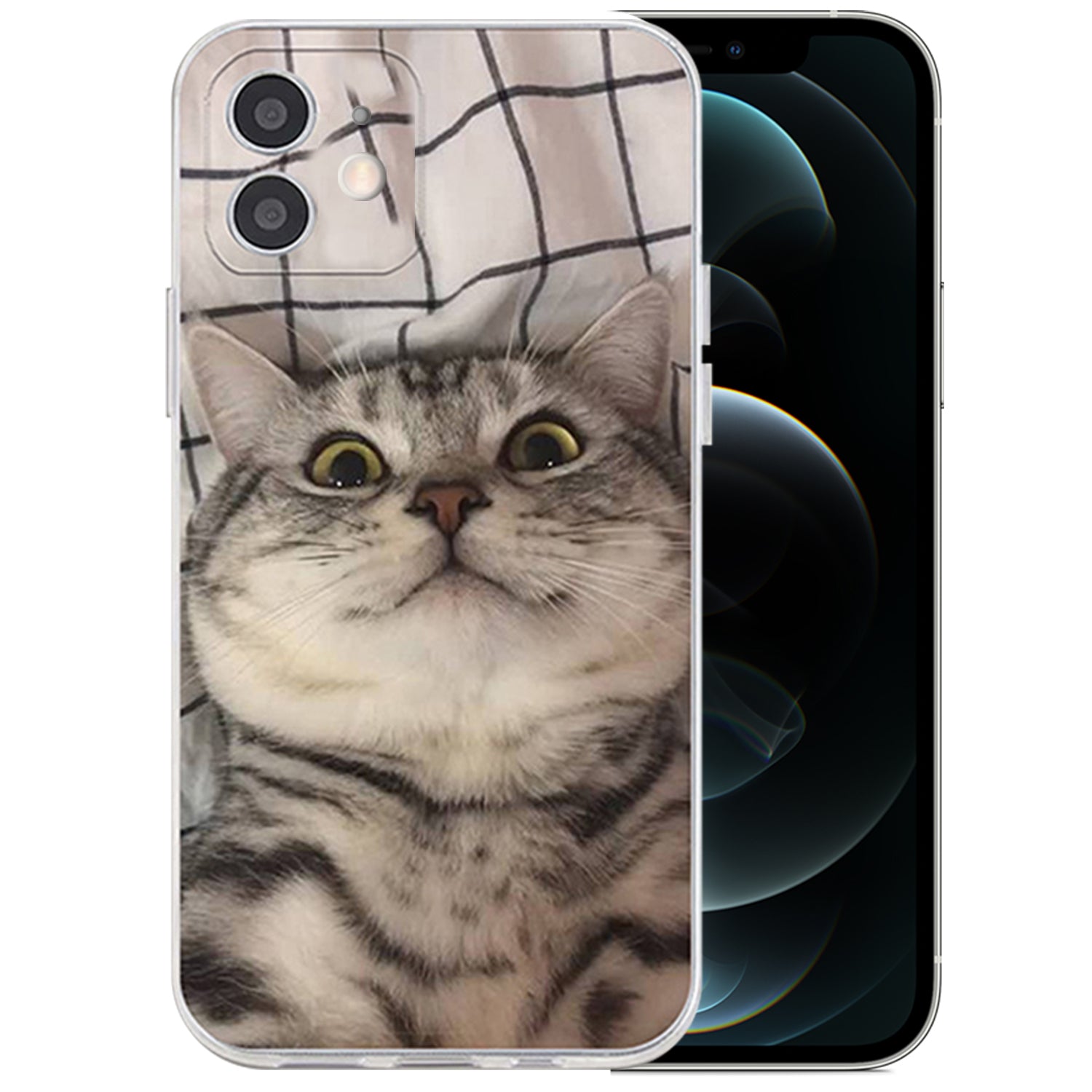 iPhone 12 TPU full package elastic cute pet pattern  case