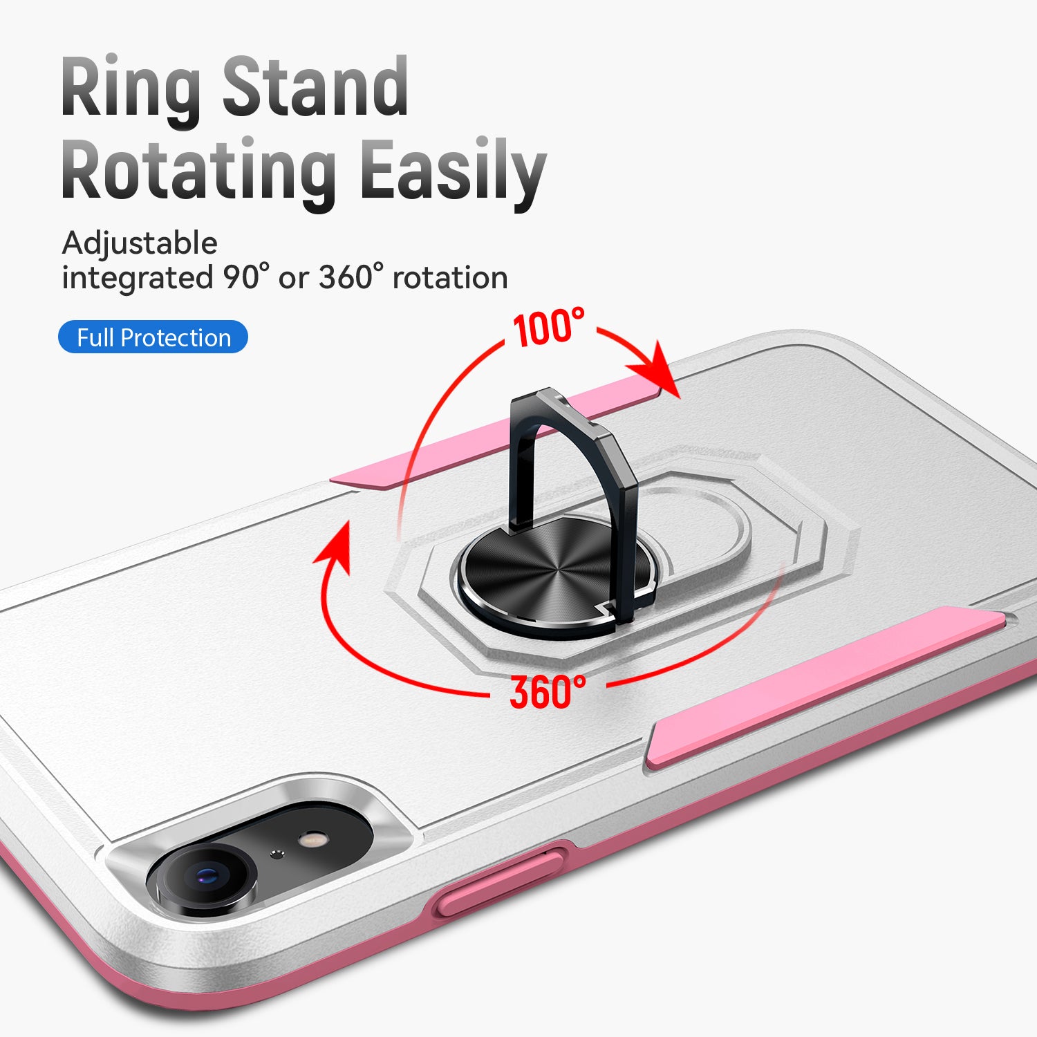 iPhone XR Kickstand fully protected heavy-duty shockproof case