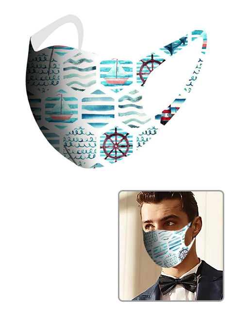 Unisex Cool Washable Reusable Face Mask Fashion Adult Anti Dust - Light Teal