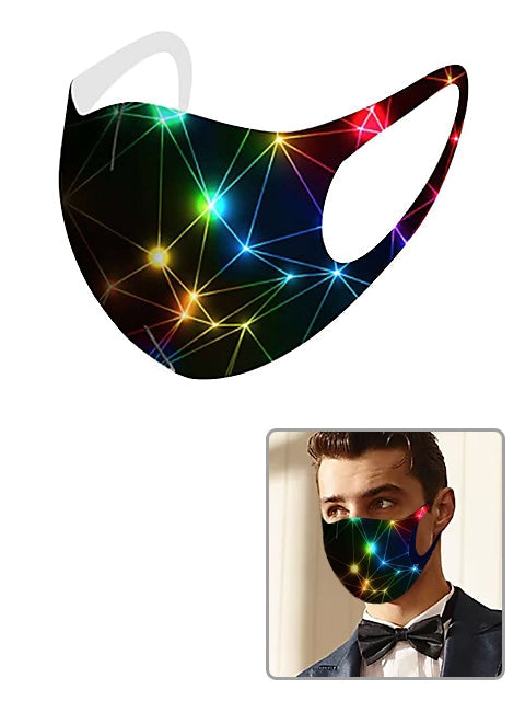 Unisex Cool Washable Reusable Face Mask Fashion Adult Anti Dust - Star
