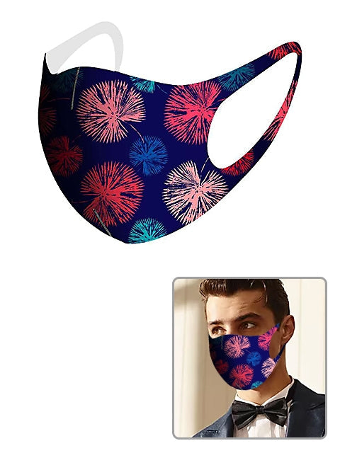 Unisex Cool Washable Reusable Face Mask Fashion Adult Anti Dust - Fireworks