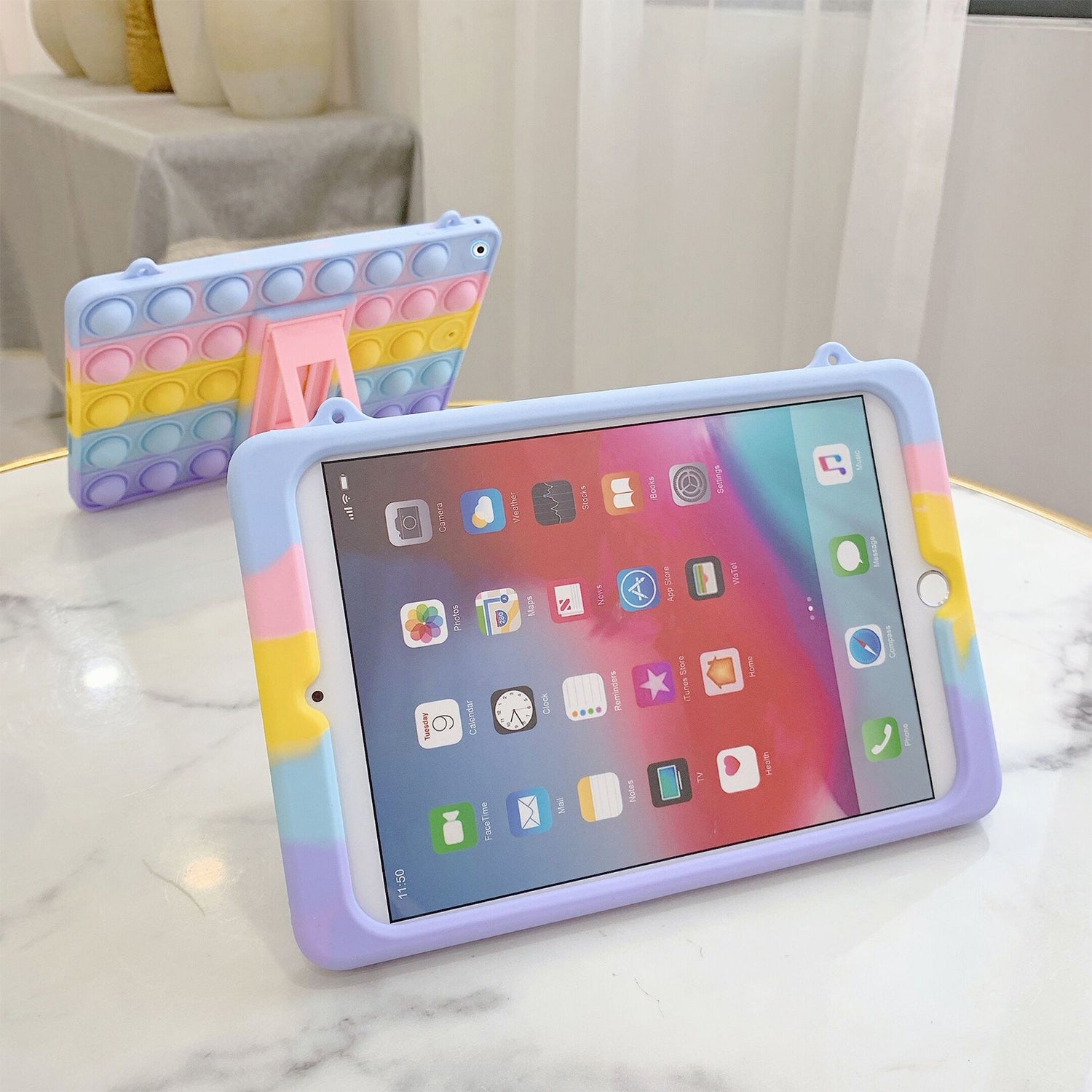 Press bubble sense  case for iPad  2/3/4