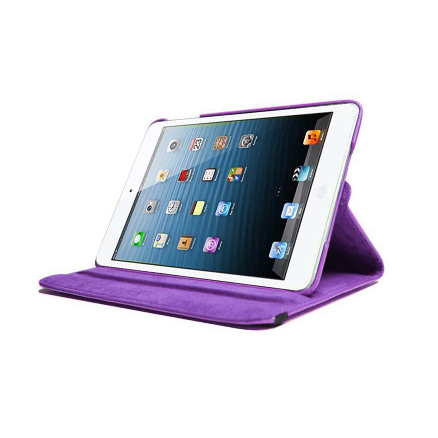 360 Degrees Rotating Leather Standing Case for iPad Mini 3