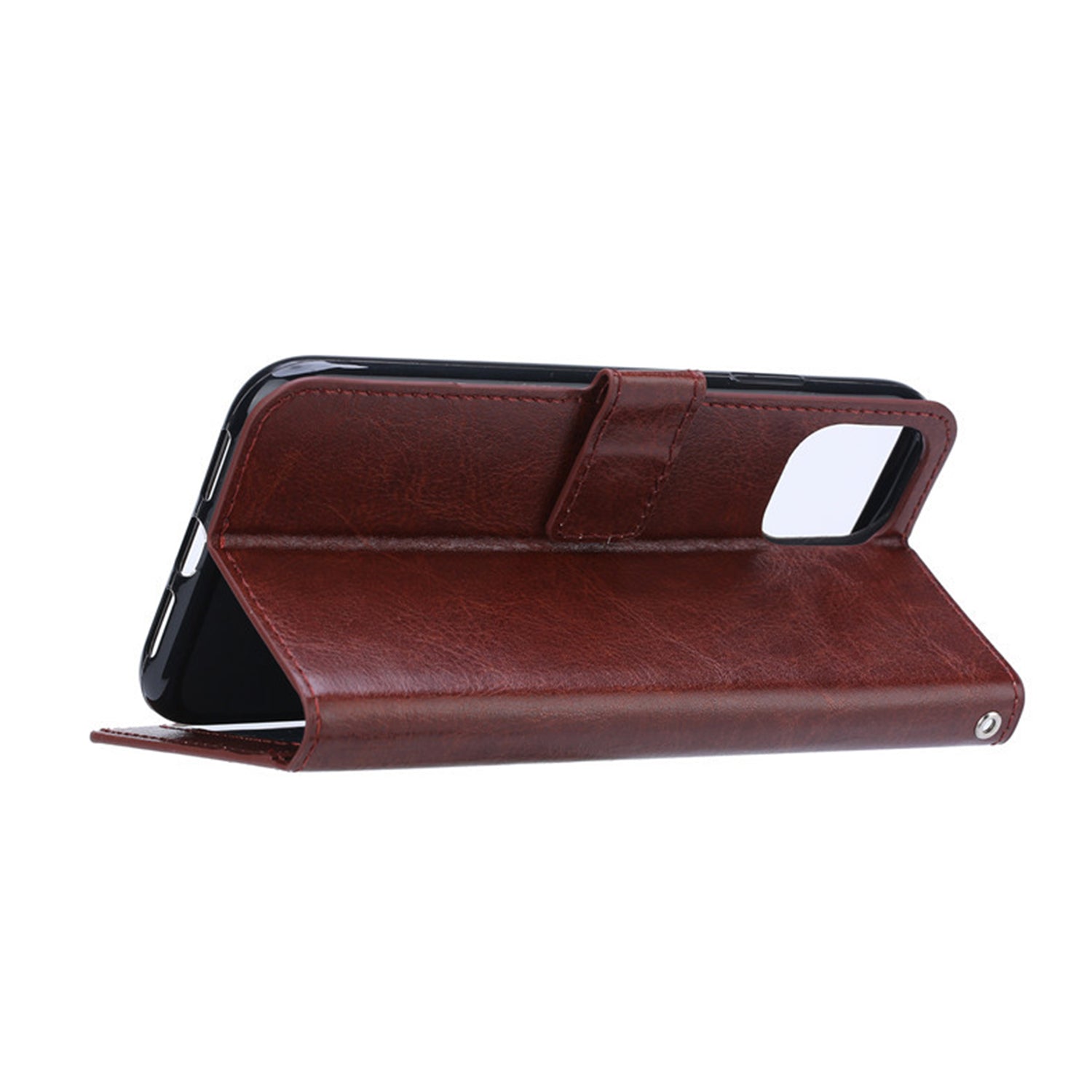 iPhone 11 (6.1") Plain Leather Wallet Case