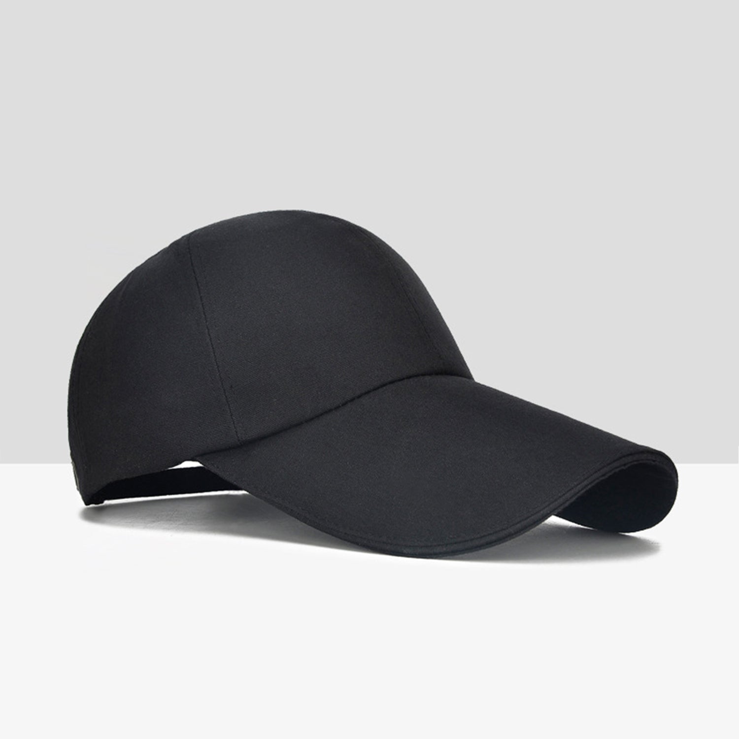 Baseball Cap Classic Adjustable Plain Hat Men Women Unisex- Black