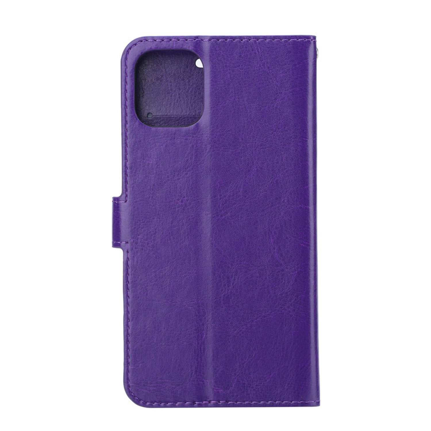 iPhone 11 Pro (5.8") Plain Leather Wallet Case Compatible