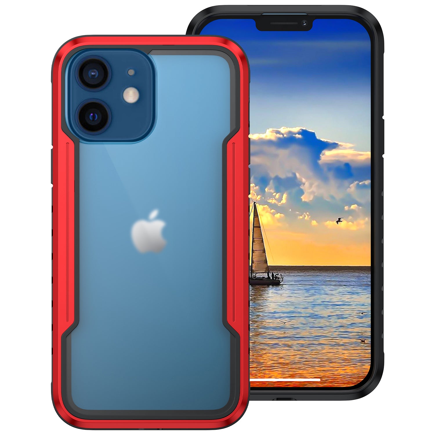 iPhone 12 Mini (5.4") Designed Colorful Bumper Full Body Heavy Duty Protection Case