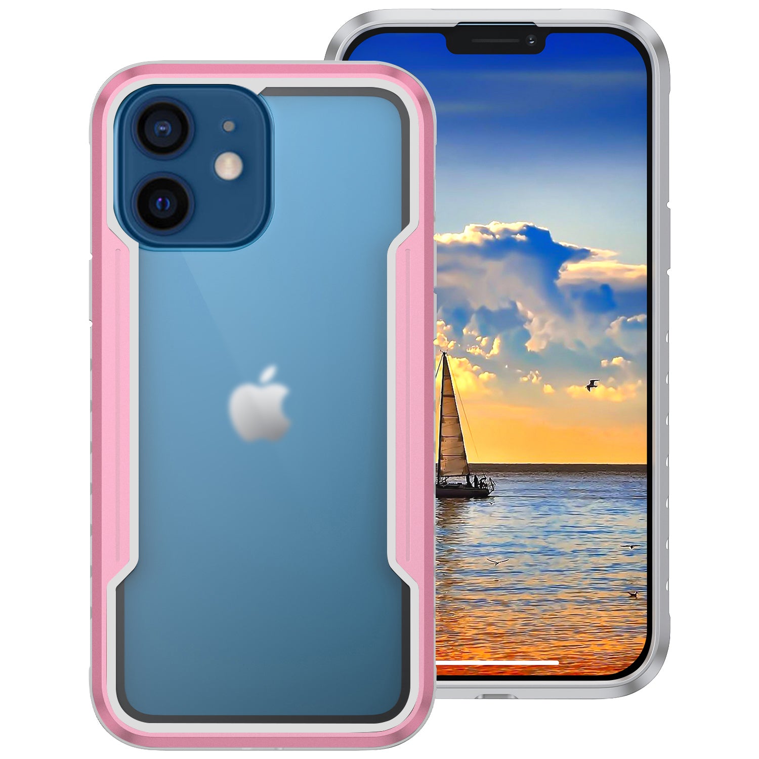 iPhone 12 Mini (5.4") Designed Colorful Bumper Full Body Heavy Duty Protection Case