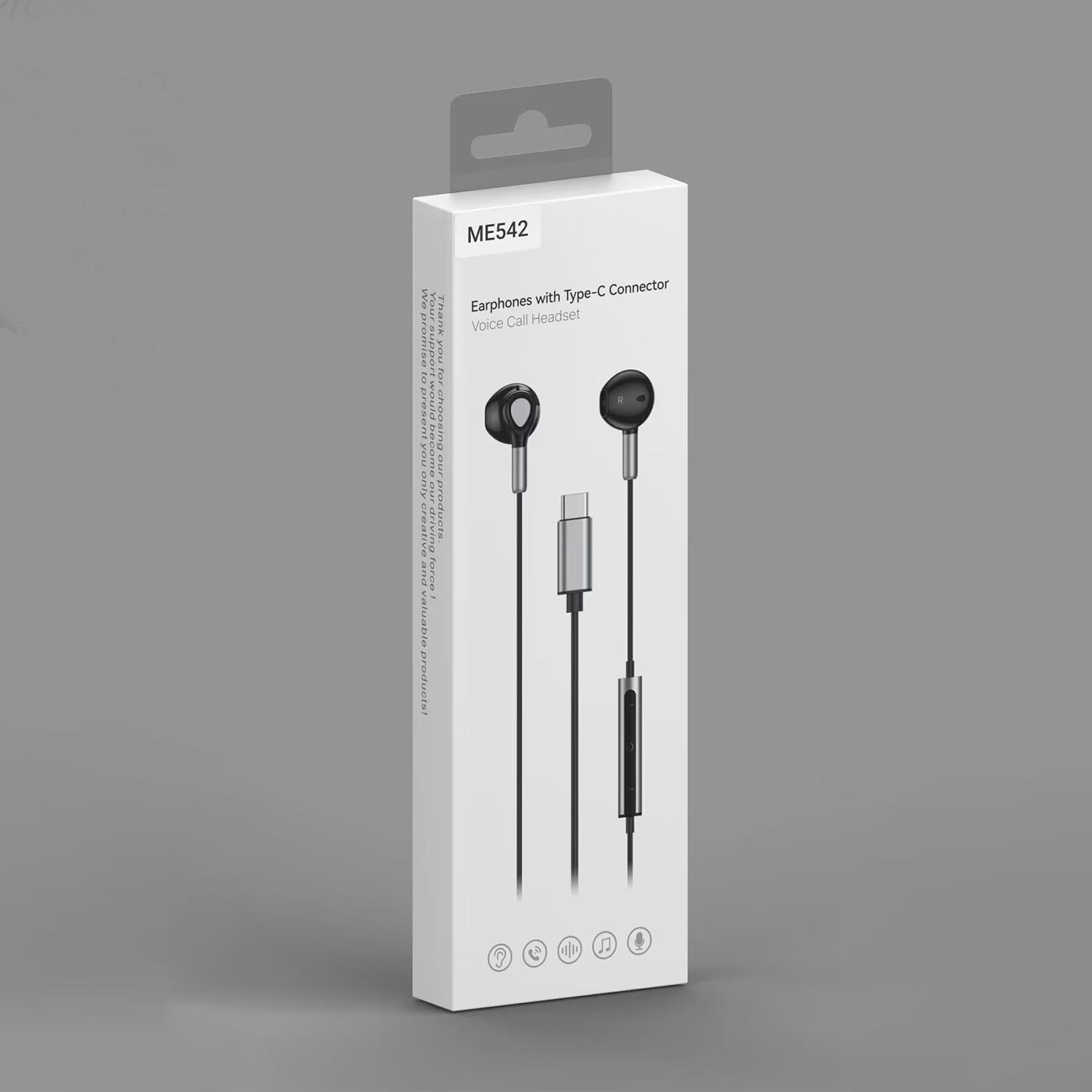 Type-c in ear wired headset