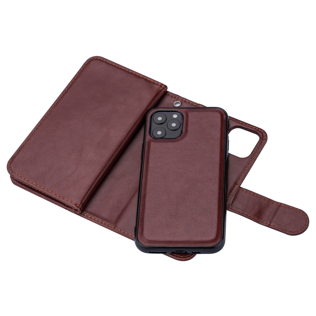 iPhone 12 Pro Max (6.7") 2 in 1 Leather Wallet Case With 9 Credit Card Slots and Removable Back Cover 