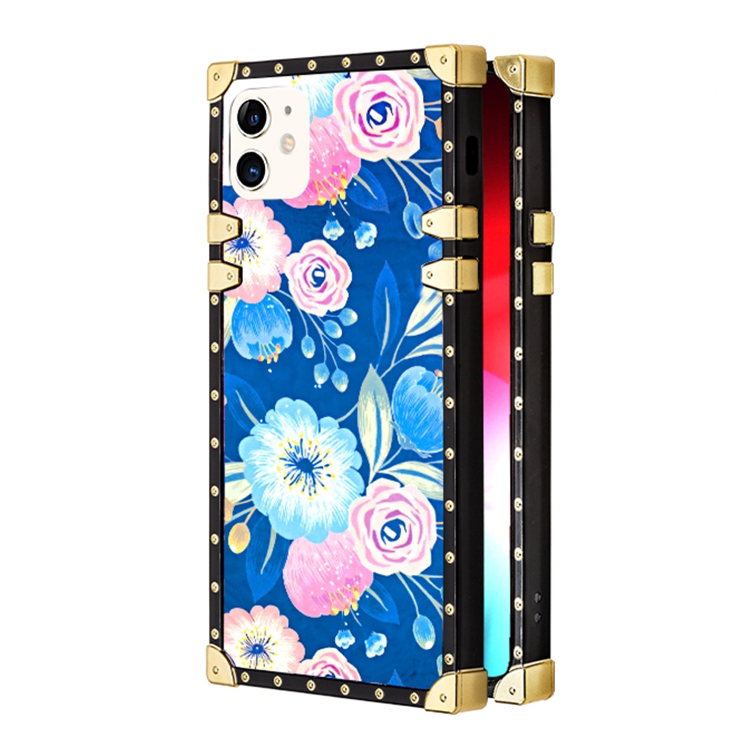 TPU Blue Light Effect with Detachable Wrist Strap Fashion Case for iPhone 12 Pro/12 (6.1")