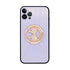 Large bow round support precise hole diamond case for iPhone 13 Pro