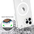 iPhone 14 Pro Transparent magnet case support Wireless Charging