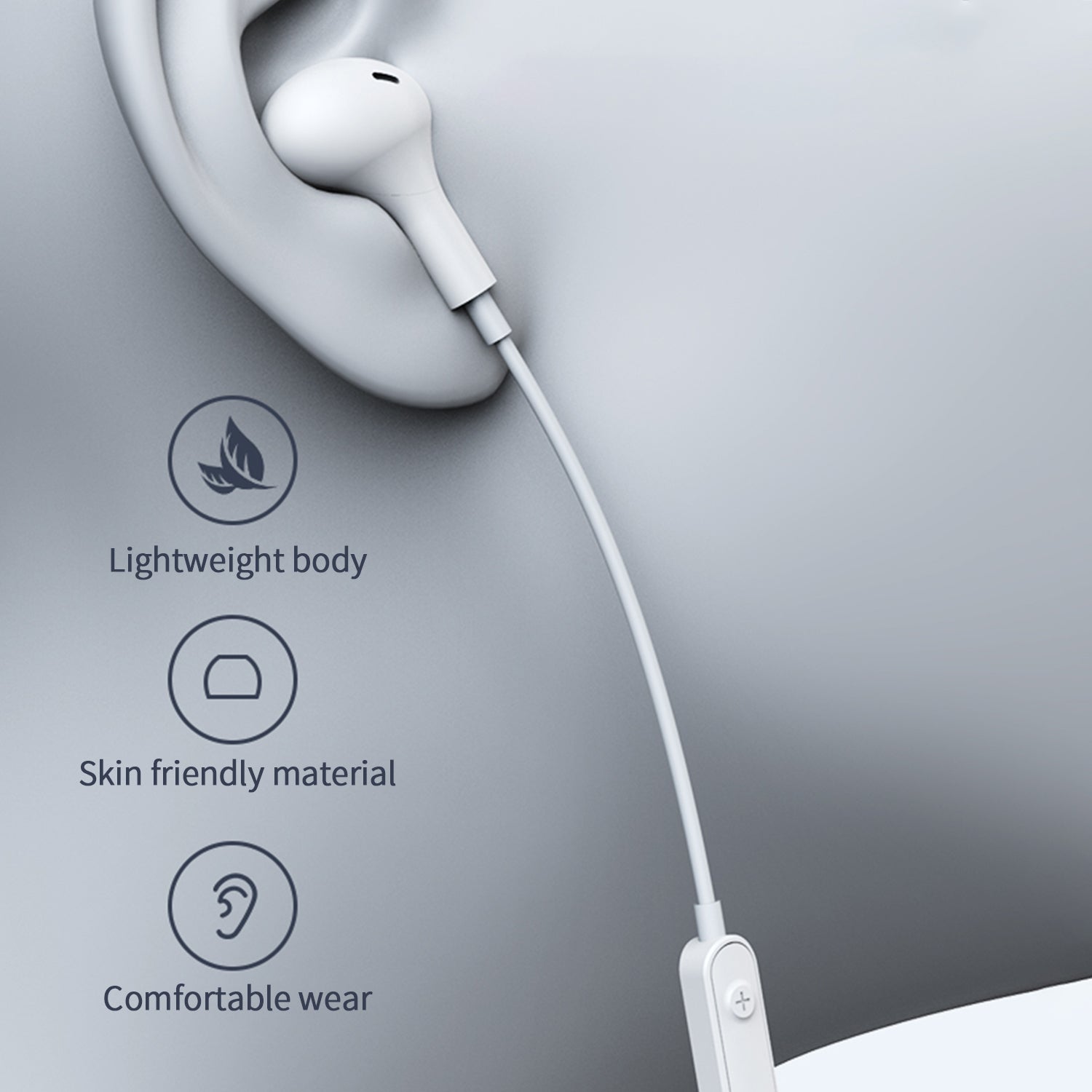 Type-c in ear Magnetic absorption wired headset