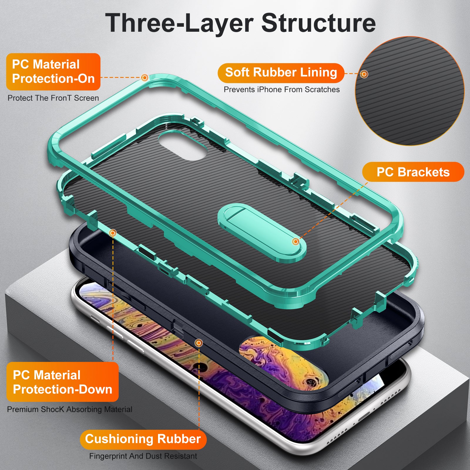 Kickstand anti-dropProtection Case for iPhone X/XS