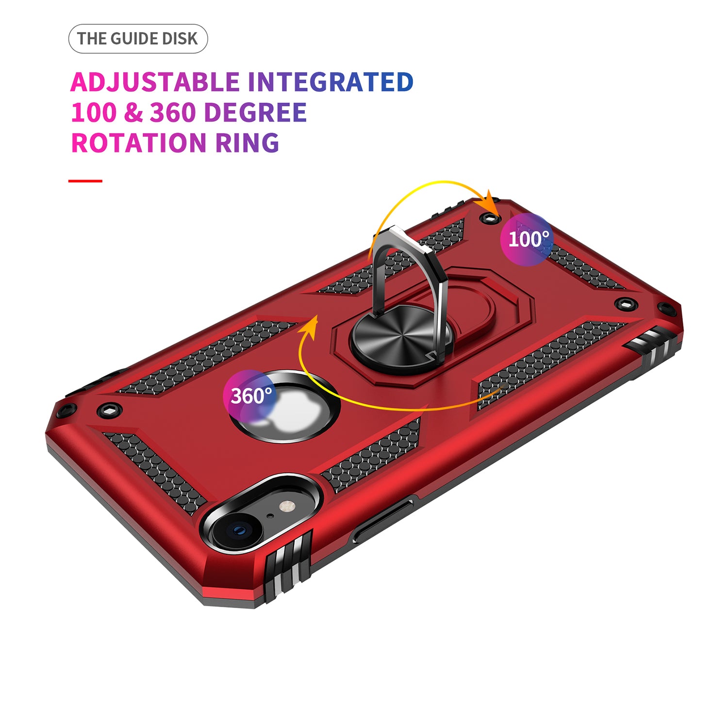 iPhone XR Dual Colors Ring Magnetic GPS car mount Phone Holder case