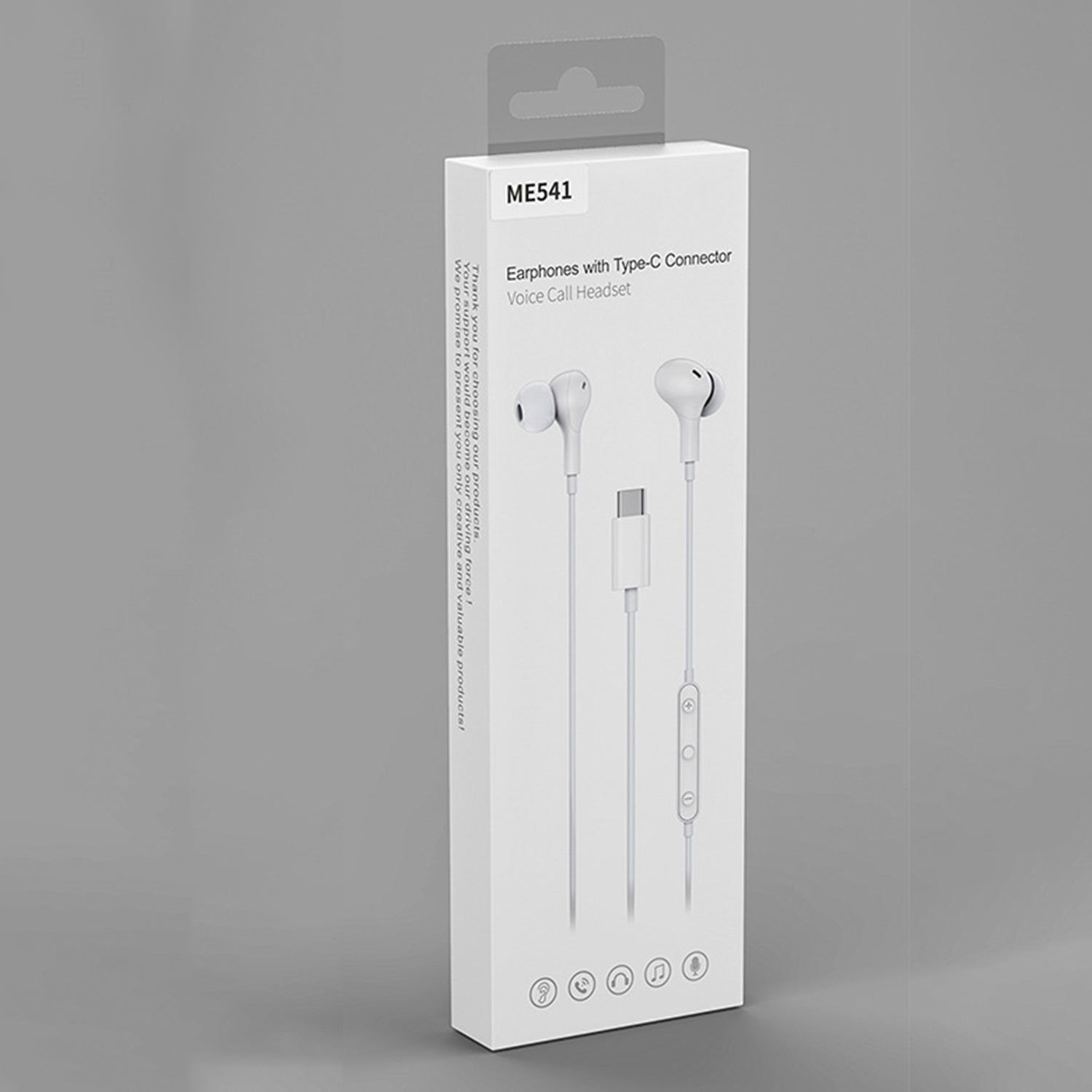 Type-c in ear Magnetic absorption wired headset