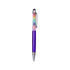 Capacitive Touch Screen Ballpoint Pen Cute Rainbow Diamond Crystal Ball Pens School Writing Supplies - Transparent Blue