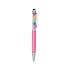 Capacitive Touch Screen Ballpoint Pen Cute Rainbow Diamond Crystal Ball Pens School Writing Supplies - Hot Pink