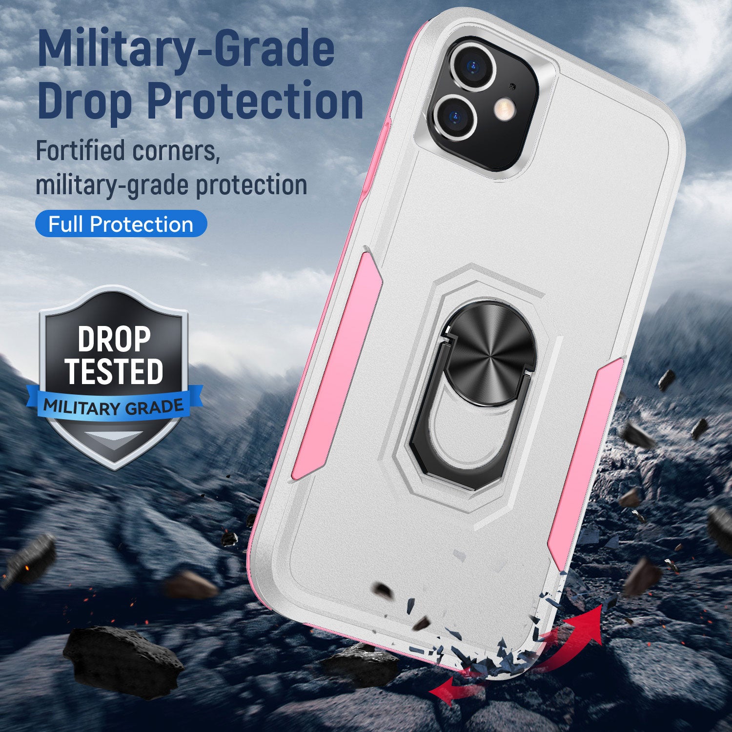 iPhone 11 (6.1’’)Kickstand fully protected heavy-duty shockproof case