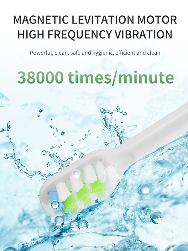 Wireless charging smart electric sonic toothbrush