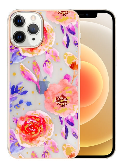 iPhone 11 Pro Max(6.5'') TPU painted fashion flower case