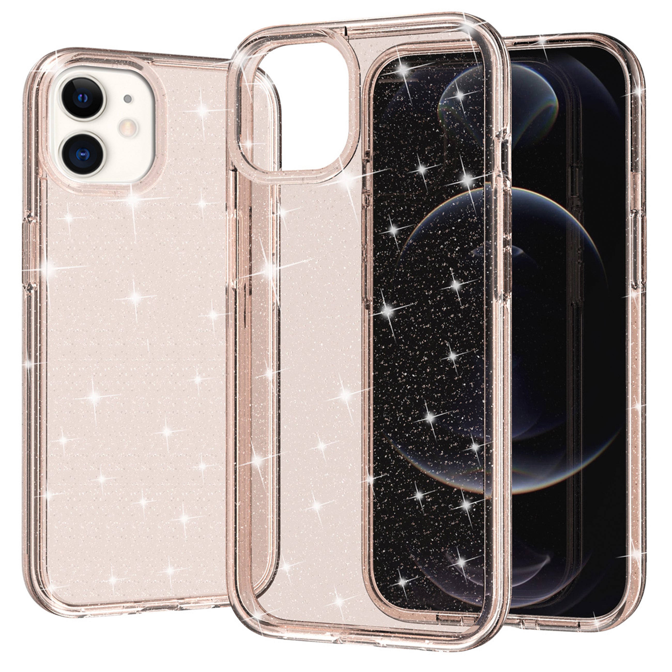 iPhone 14 Magnetic  attraction gradient shiny transparency Case