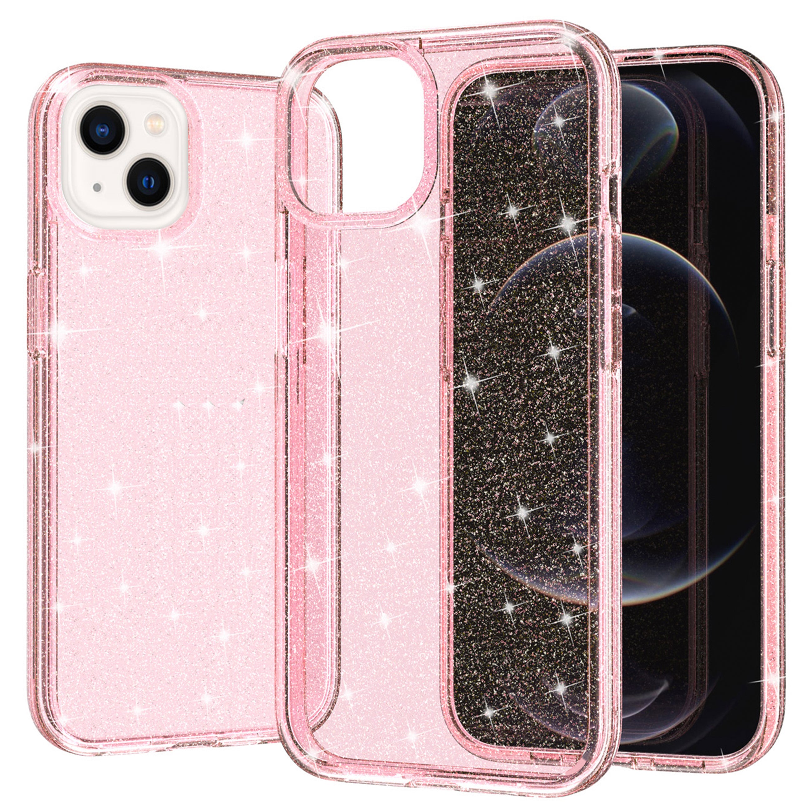 iPhone 14 Magnetic  attraction gradient shiny transparency Case