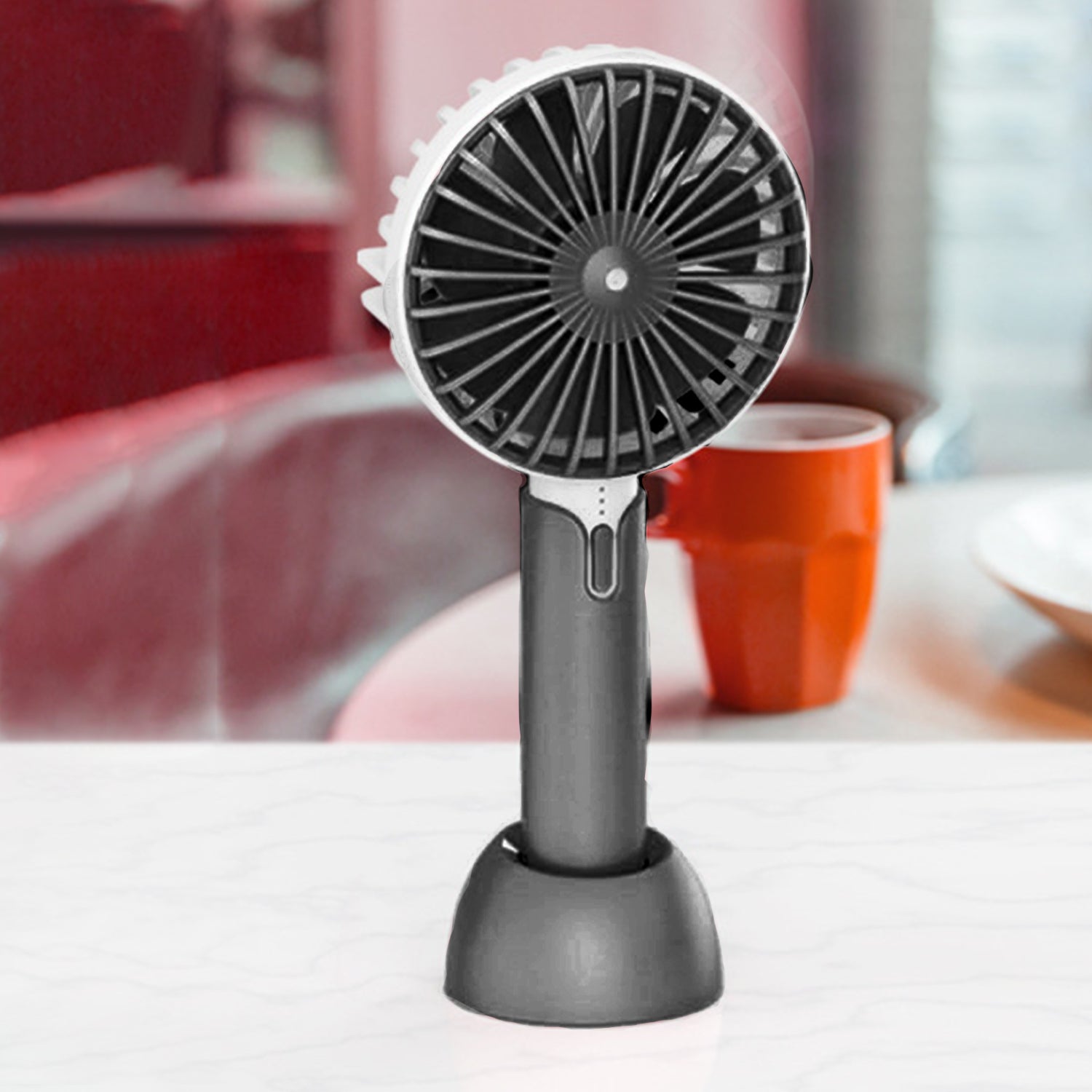 New Portable USB Rechargeable Cooling Personal Fan- Black