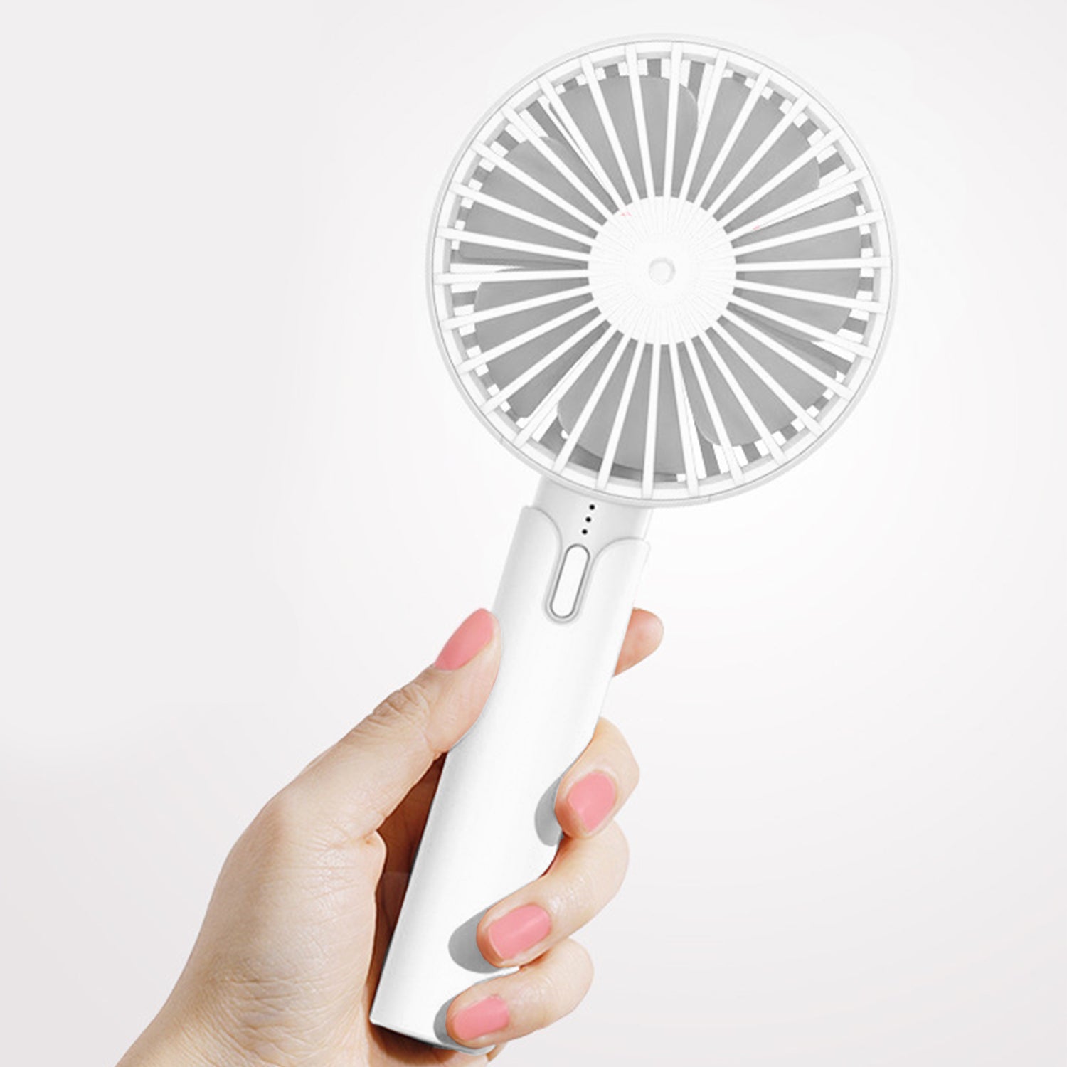 New Portable USB Rechargeable Cooling Personal Fan- White